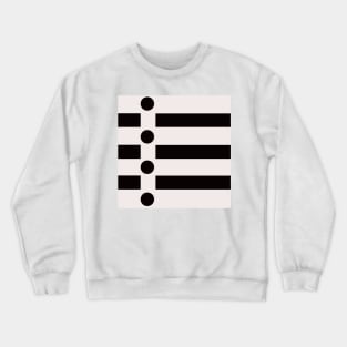 simple geometric monochrome abstract pattern Crewneck Sweatshirt